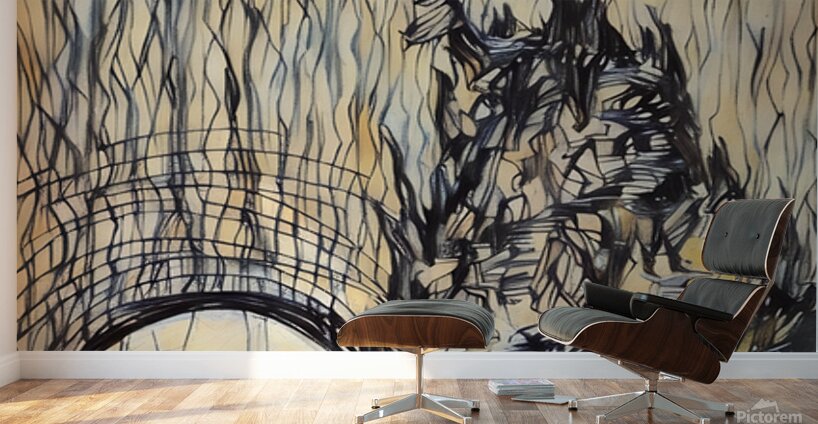 ArtXcl 327 Rock with tree boat Wall Murals