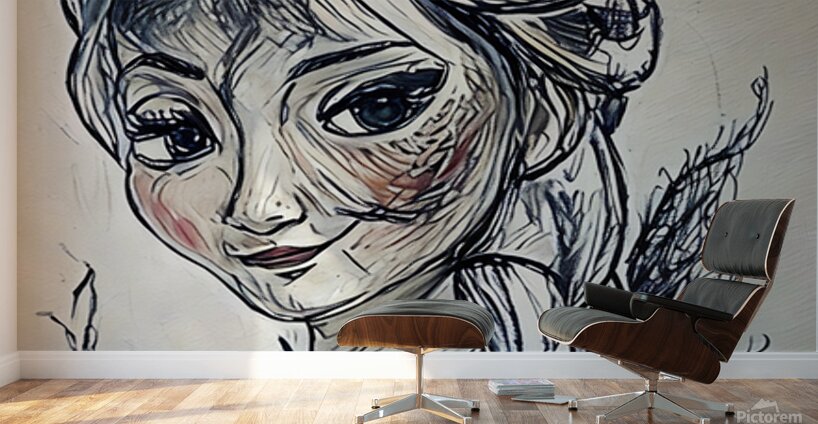 ArtXcl 340 portrait pencil sketch Wall Murals