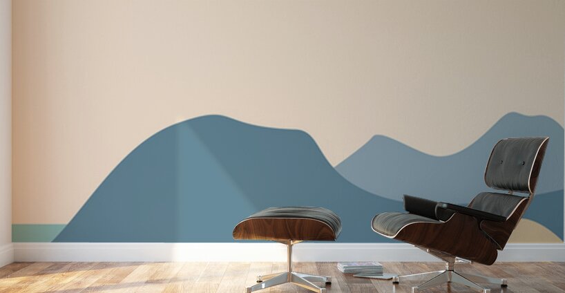 Modern natural abstract landscape. c Wall Murals