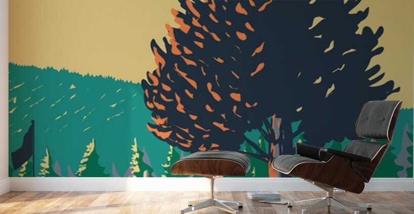 Roosevelt Lodge Wall Murals