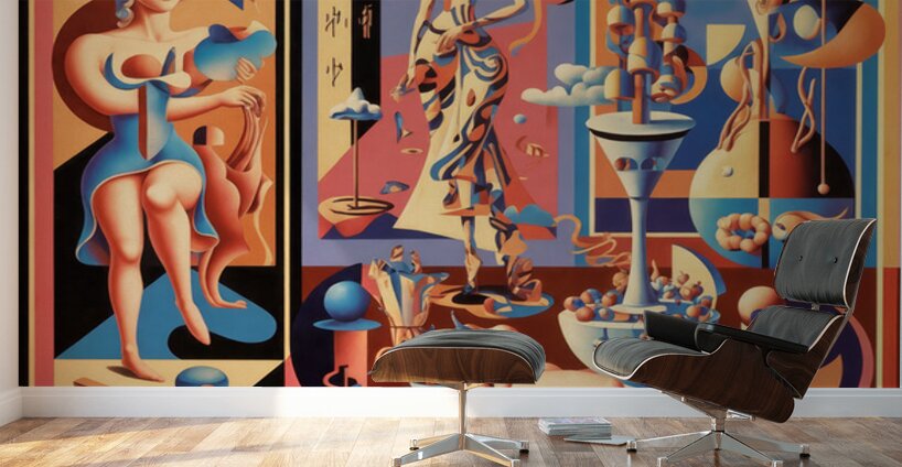 Precise and Playful  Wall Murals