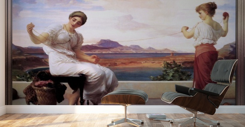Winding The Skein by Frederic Leighton Impression murale