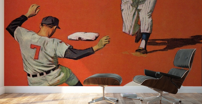 1968 New York Mets Baseball Scorecard Art Wall Murals