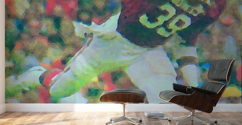 All American Kevin Murphy 39 Defensive End Oklahoma Football Art_OU Sooners Wall Art Wall Murals