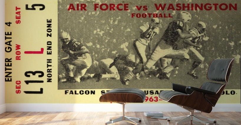 1963 Washington vs. Air Force  Wall Murals
