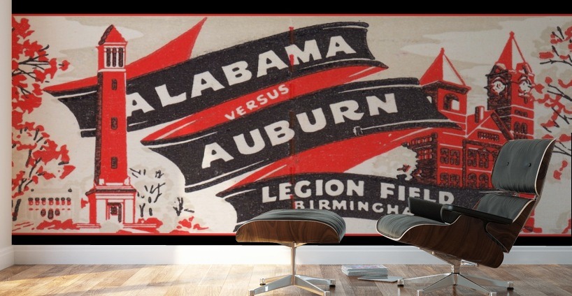 Alabama versus Auburn Wall Murals