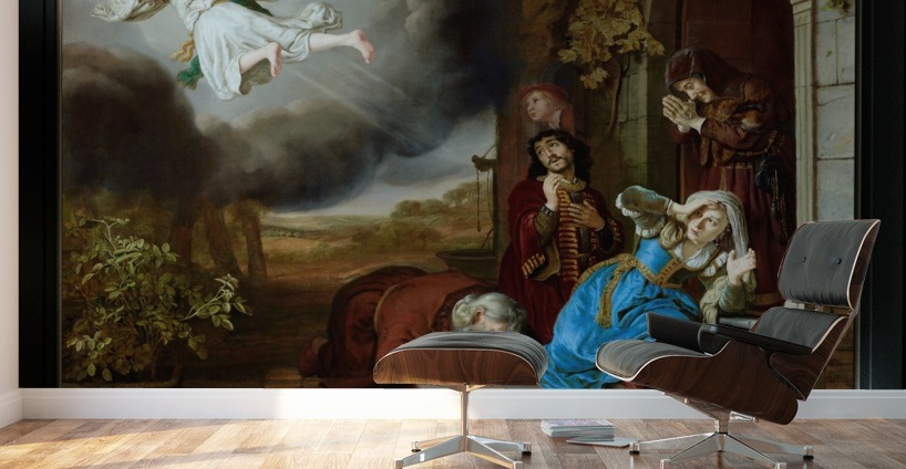 The Angel Taking Leave of Tobit and His Family by Jan Victors Old Masters Reproduction Wall Murals