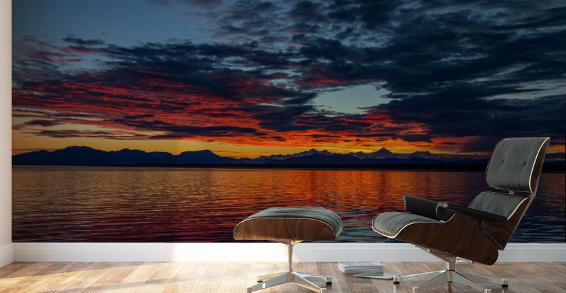 Alaskan Sunset Wall Murals