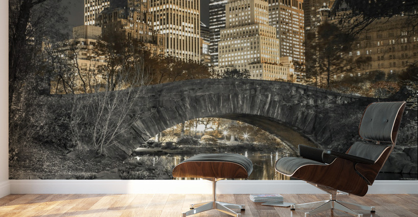 Evening view of Central Park in New York City Wall Murals