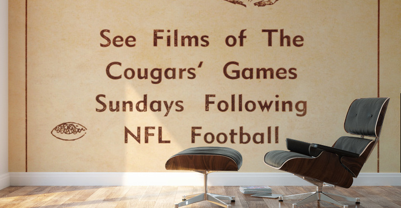 1962 kxly tv spokane football ad Wall Murals