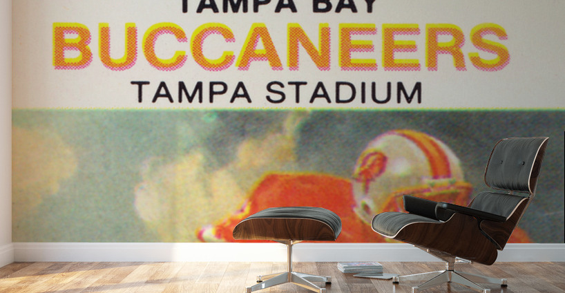 1988 Tampa Bay Buccaneers Ticket Stub Art Wall Murals