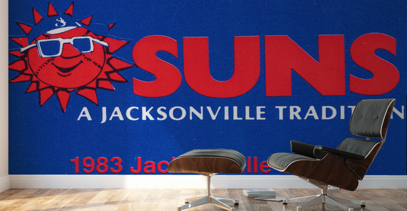 1983 Jacksonville Suns Baseball Art Wall Murals