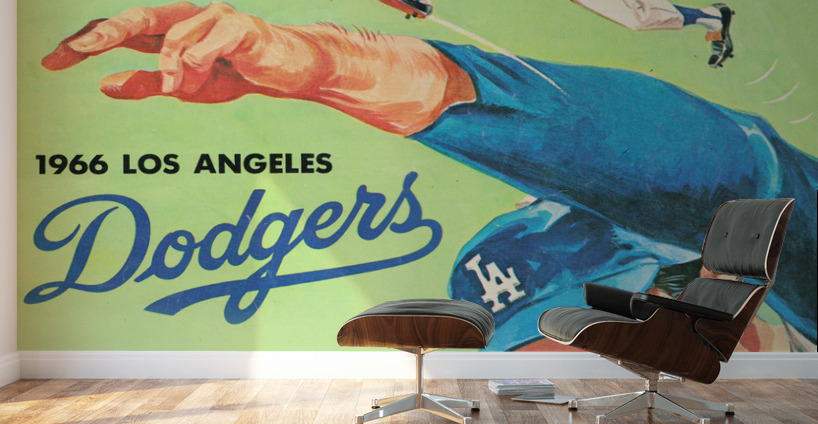 1967 Dodgers Scorecard Art Karl Hubenthal Wall Murals