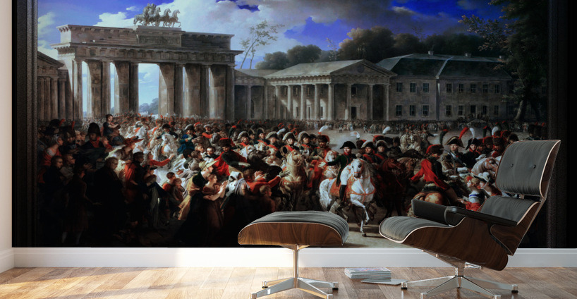 Entry of Napoleon I into Berlin by Charles Meynier Classical Fine Art Reproduction Wall Murals