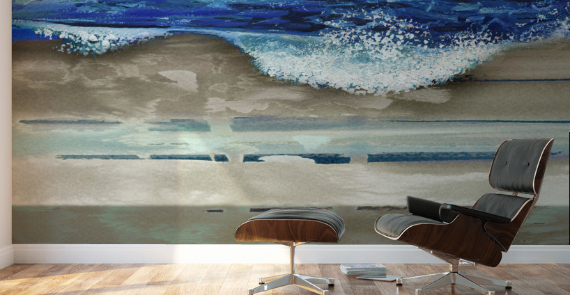 Wave On The Beach Beautiful Seascape Vacation Wall Murals