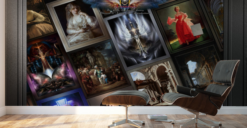 Xzendor7 Digital Classical Vintage Art Matrix Color Wall Murals
