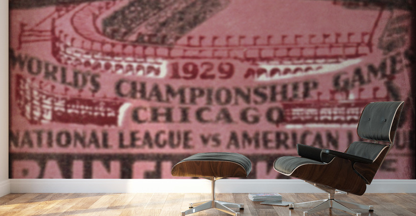 1929 Chicago Cubs World Series Ticket Stub Art | Row 1 Wall Murals