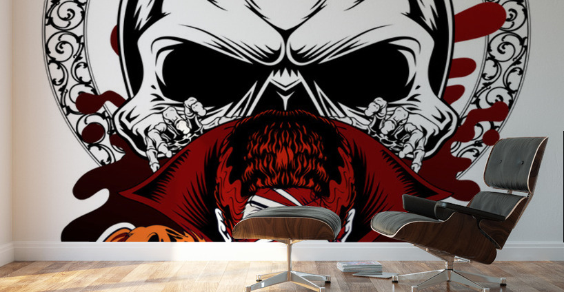 A Haunting Place on White Digital Art by Xzendor7 Wall Murals