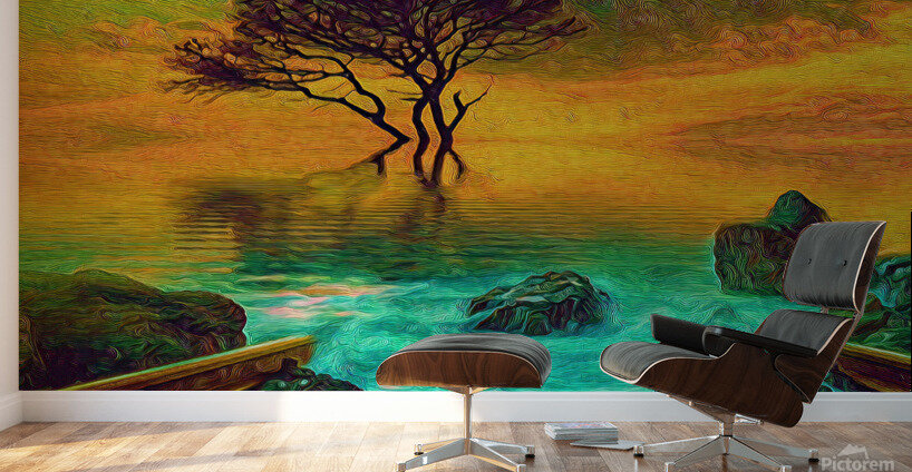 Flowing Waters Tree Wall Murals