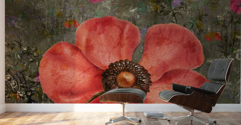 Poppy Snail 2 Wall Murals