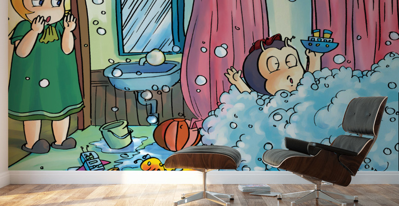 Bubble Bath Buster Bee - 2022 Release Wall Murals