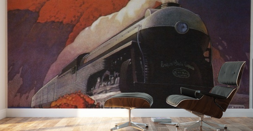 Empire State Express Vintage Railroad Train Travel Poster Canvas Giclee 24x36 in