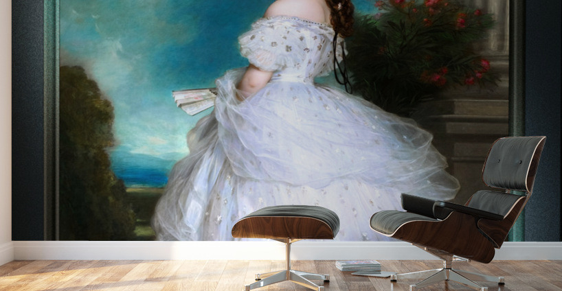 Portrait Of Empress Elisabeth of Austria by Franz Xaver Winterhalter Remastered Xzendor7 Classical Fine Art Old Masters Reproductions Wall Murals