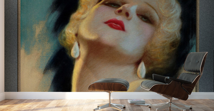 Jean Harlow Poses For Charles Gates Sheldon Remastered Vintage Retro Xzendor7 Art Reproductions Wall Murals