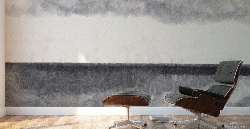 b-w abstract horizon Wall Murals