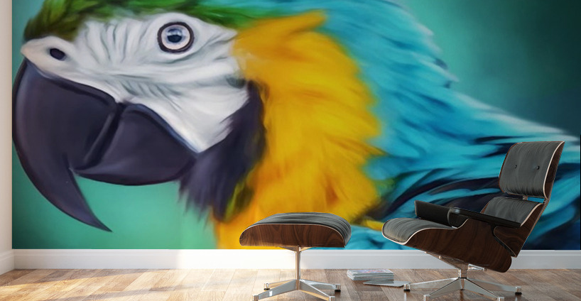 Digital Parrot  Wall Murals