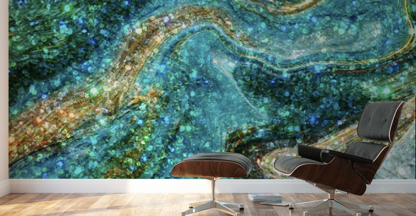 Turquoise Sea Wall Murals