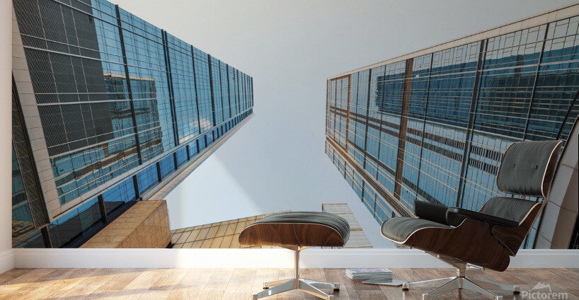 IFS skyscrapers against sky in Chengdu Wall Murals