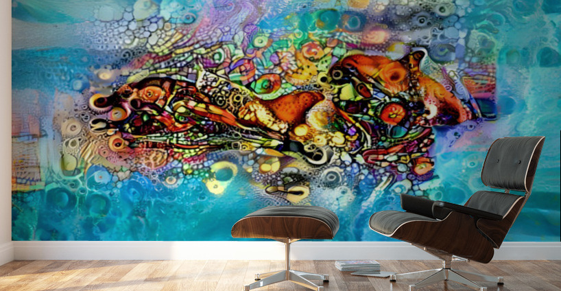 Hidden Dolphins  Wall Murals