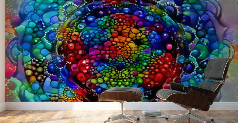 Rainbow Mandala Wall Murals