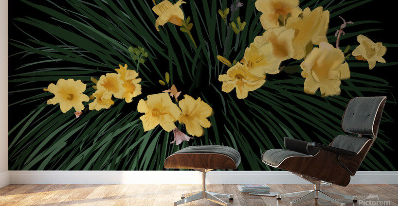Fleurs dansantes Wall Murals