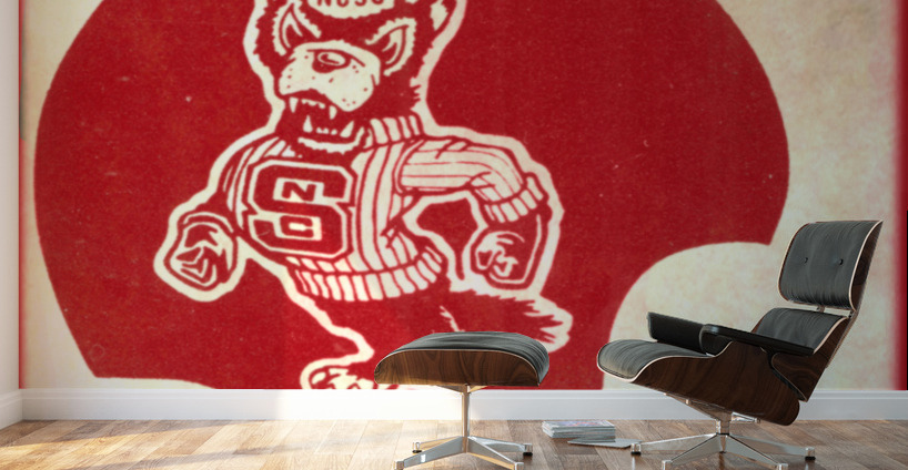 1979 North Carolina State Football Helmet Art Wall Murals
