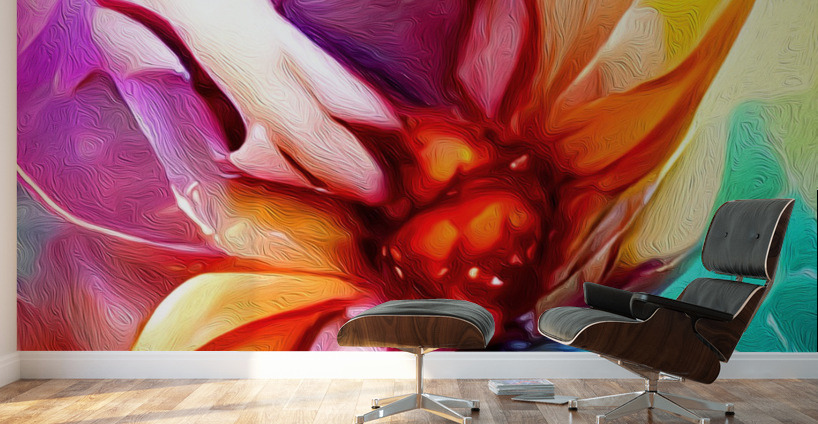 Chakra Love Flower Wall Murals