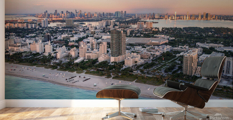 South Beach Sunset Wall Murals