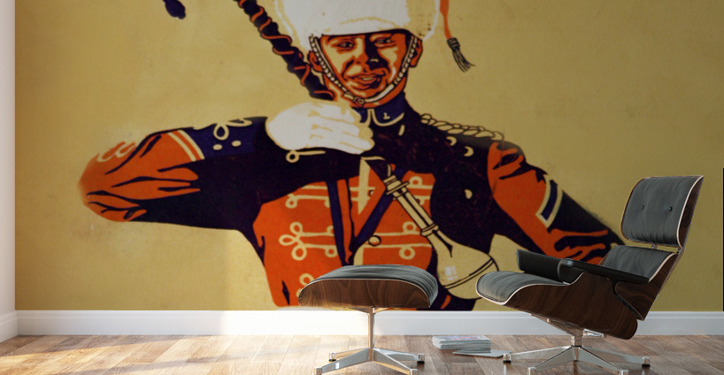 Vintage Drum Major Art by Robert Foster Wall Murals