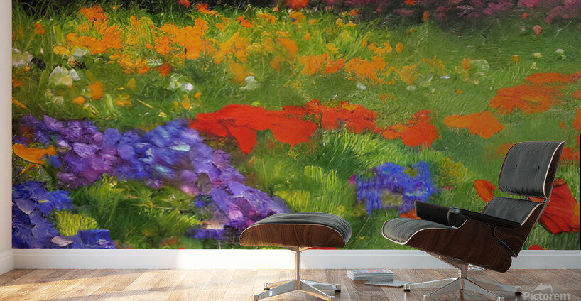 Flower garden Painting Wall Murals