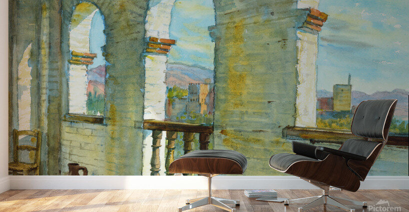 View from my studio Granada Spain Wall Murals