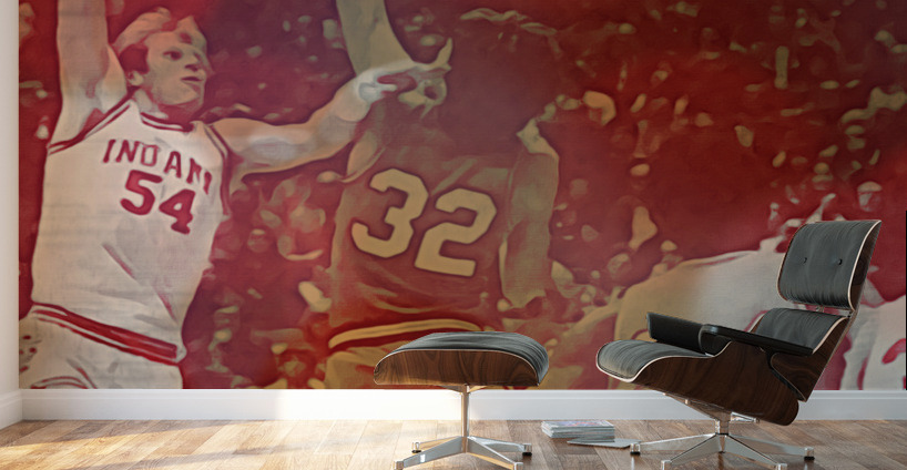 1977 Indiana Basketball Kent Benson Art Wall Murals