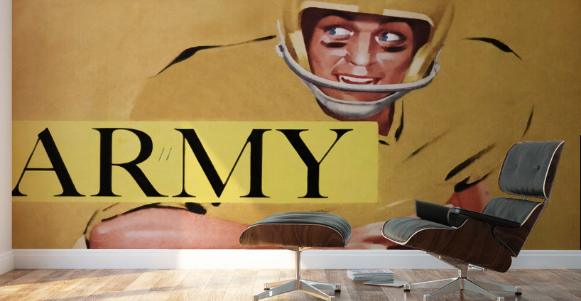 1959 Army Football Art by Artist Lon Keller Wall Murals