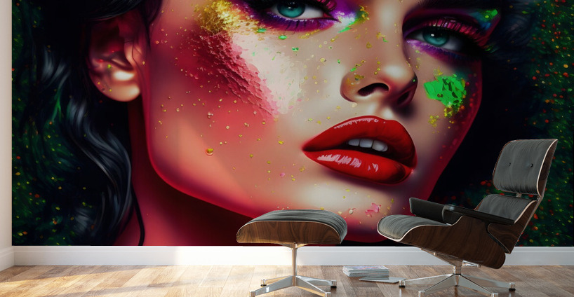 Girl pin up no.9 Wall Murals