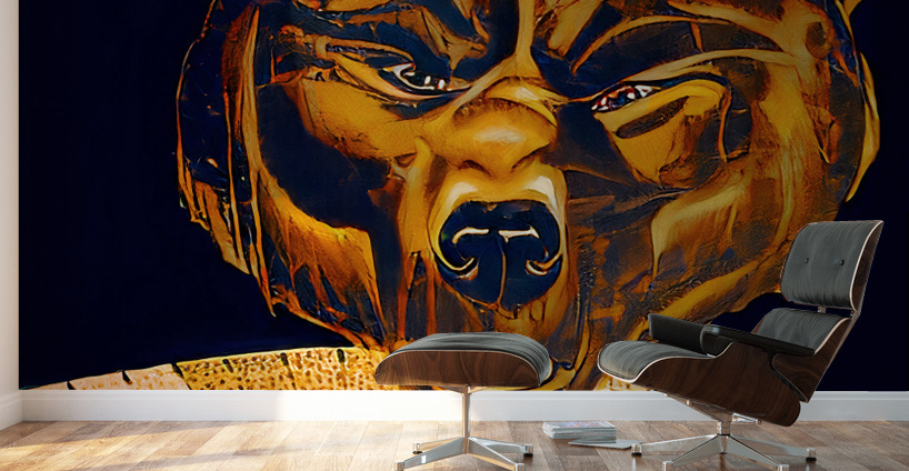 Vintage Cal Bears Football Art Wall Murals