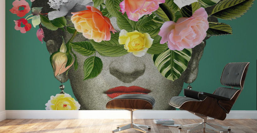 Floral Frida Wall Murals