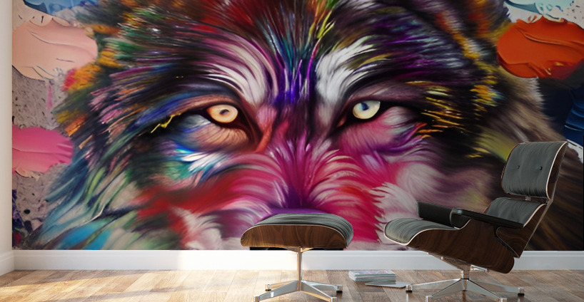 Wolf Aura Wall Murals