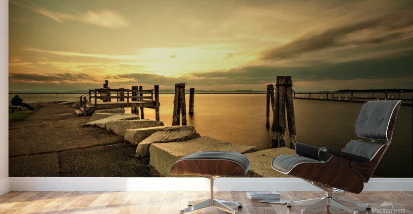 Golden Tranquility at Perkins Pier Wall Murals