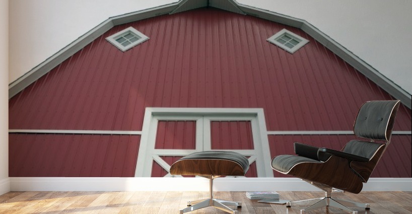 Alberta Canada Red Barn With White Trim Pacificstock Canvas
