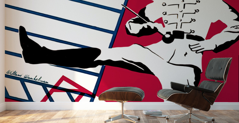 1950 Wisconsin vs. Ohio State Football Program Art Wall Murals